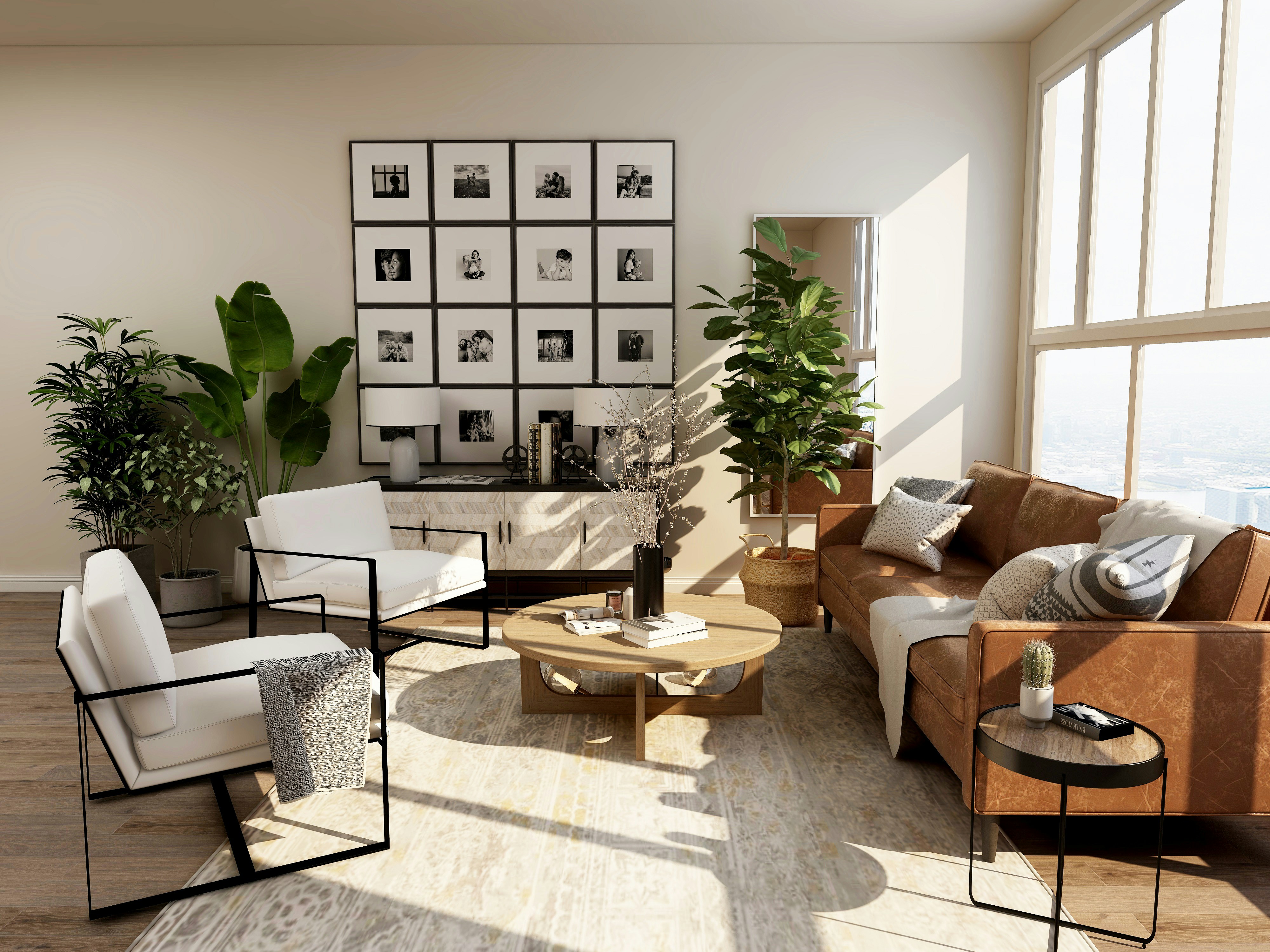Helles und gepflegtes Wohnzimmer